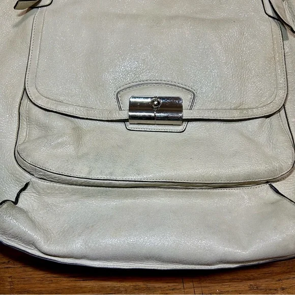 Coach Kristin Pinnacle Leather Tote Ivory - Picture 2 of 11